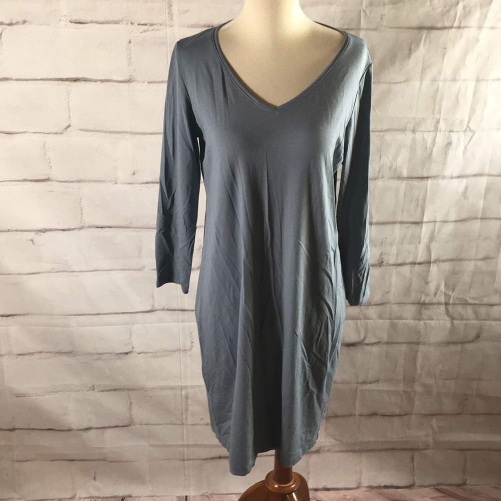 Eileen Fisher Viscose V Neck Dress